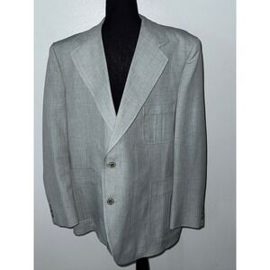 Anderson-Little Men's Seafoam Grey VTG. Two Button Blazer Jacket Excellent Cond